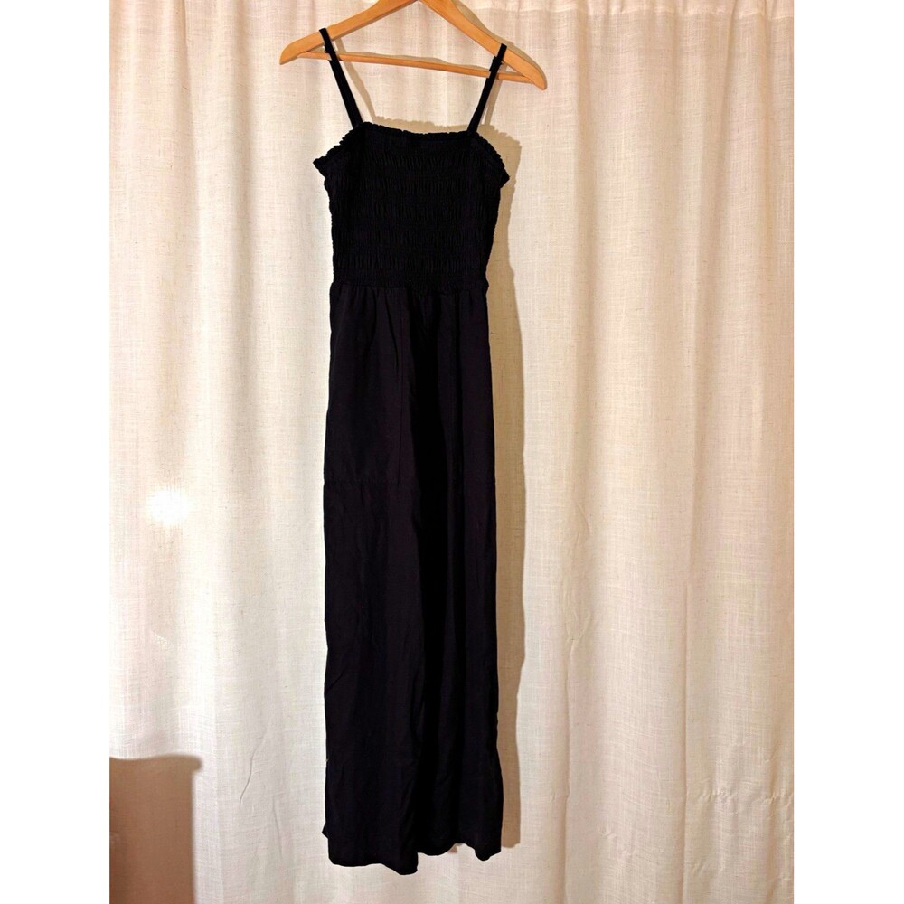 Universal Thread Boho Black Strappy Sleeveless Jumpsuit One-Piece, Size XS